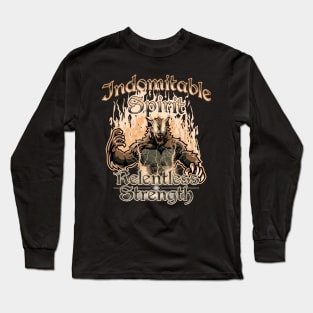 Indomitable Spirit, Relentless Strength Long Sleeve T-Shirt